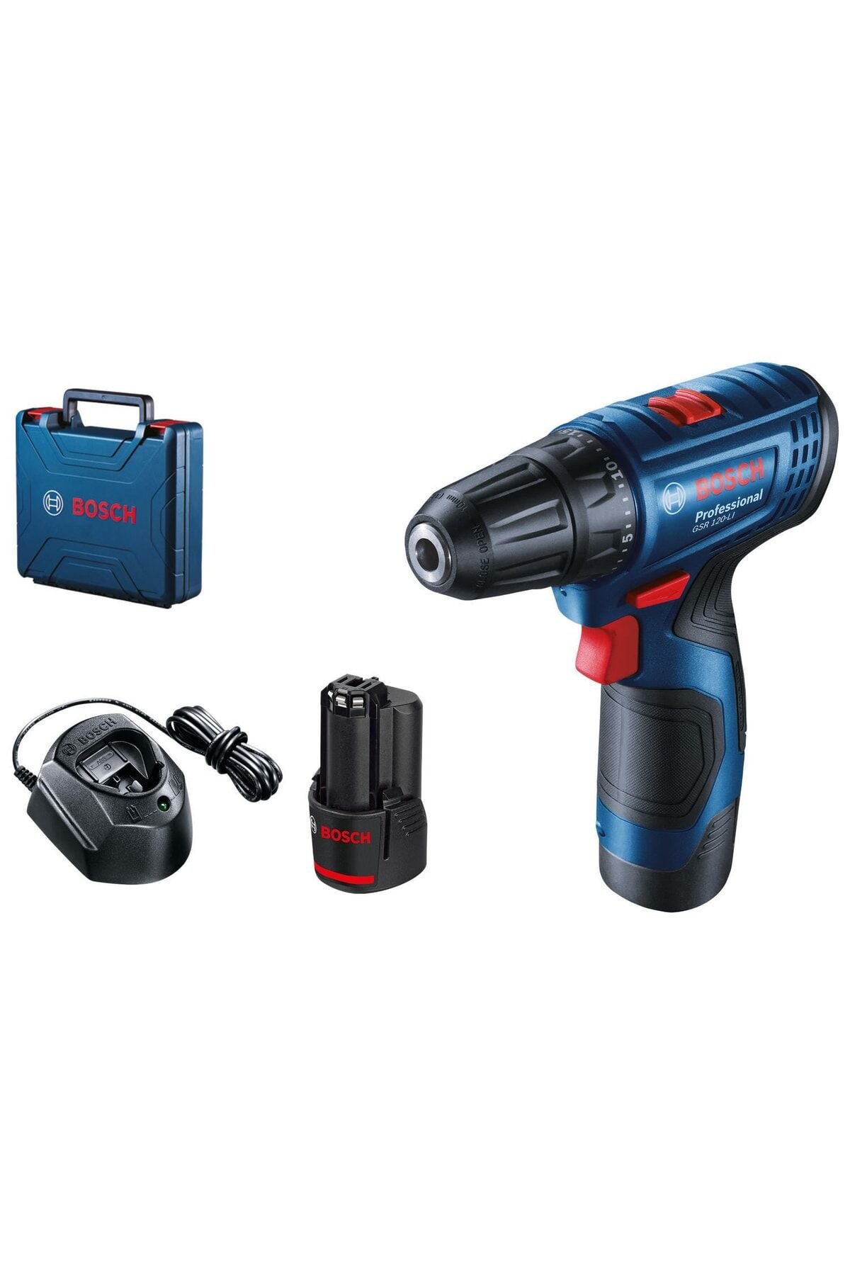 Bosch GSR 120-Li 2x2.0Ah Çift Akülü Vidalama