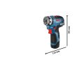 Bosch GSR 12V-35 FC Akülü Delme ve Vidalama Makinesi (2x3,0 Ah Akü + GAL 12V-40 Şarj Cihazı + FlexiClick Aksesuarlı) - 06019H3000