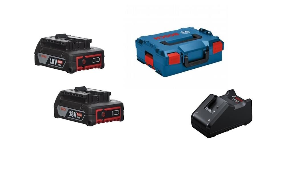 Bosch 18V Başlangıç Seti (2x2,0 Ah Akü + GAL 18V-40 Şarj Cihazı + L-BOXX 136) - 1600Z00036-SET