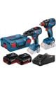 GSR 18V-50 + GDX 18V-200 (2X4 AH+GAL 18V-40+L BOX)