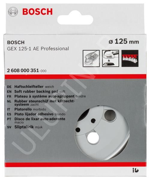 Bosch 125 mm Zımpara Tabanı GEX 125-1 AE 2608000351