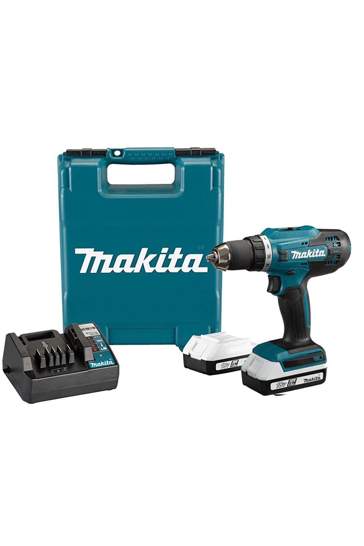 Makita HP488D Akülü Darbeli Delme/Vidalama Makinesi (18V - 1.5 Ah Çift Akülü) - HP488D002