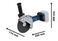 Bosch GWS 18V-180 P Akülü Avuç Taşlama Makinesi (Solo/Aküsüz) - 06019H6L01