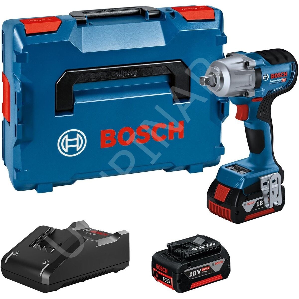 Bosch GDS 18V-450 PC Akülü Darbeli Somun Sıkma Seti (2 x 5.0 Ah Akü) - 06019K4101-SET