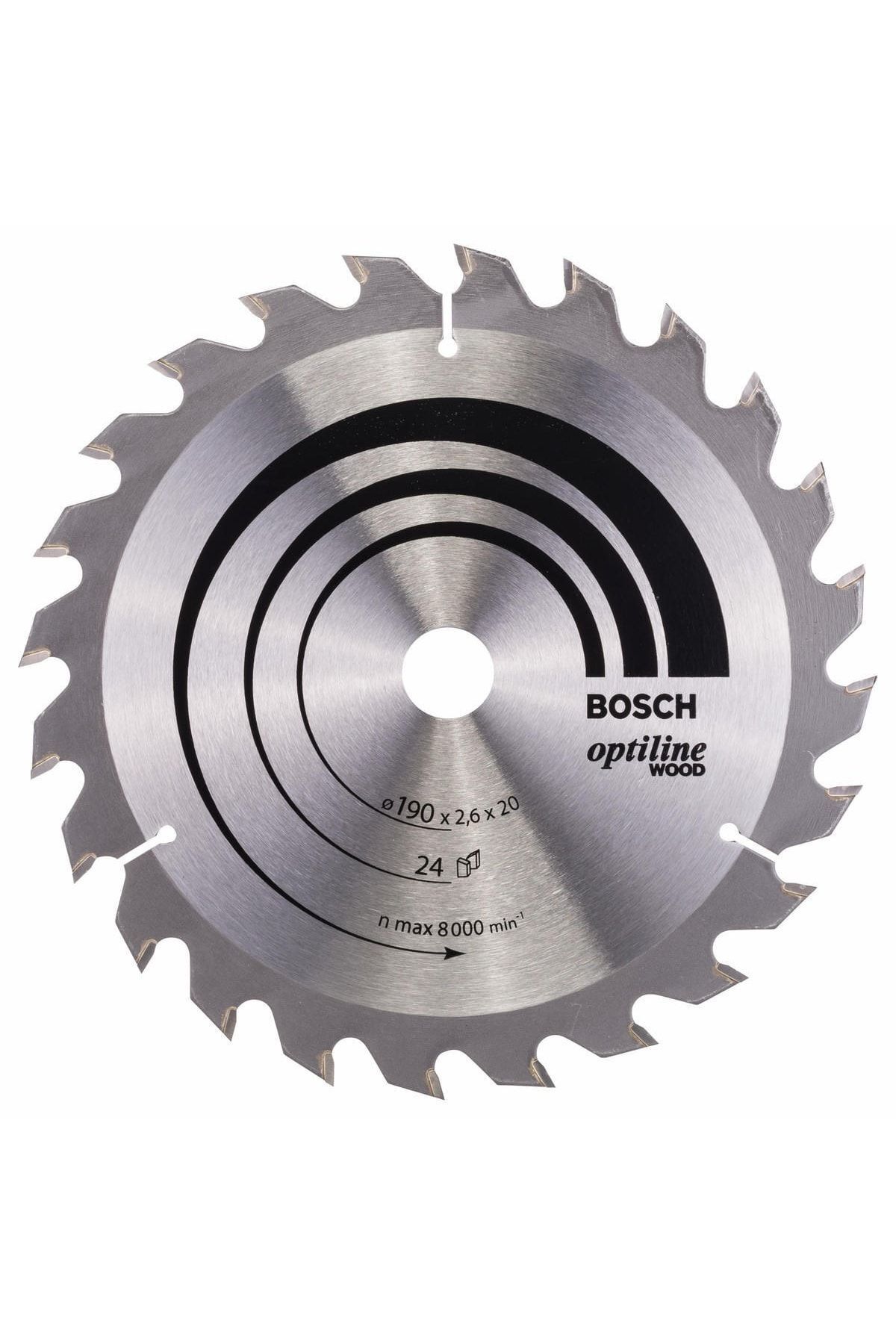 Bosch Optiline Wood Daire Testere Bıçağı (190 x 20/16 mm - 24 Diş) - 2608640612