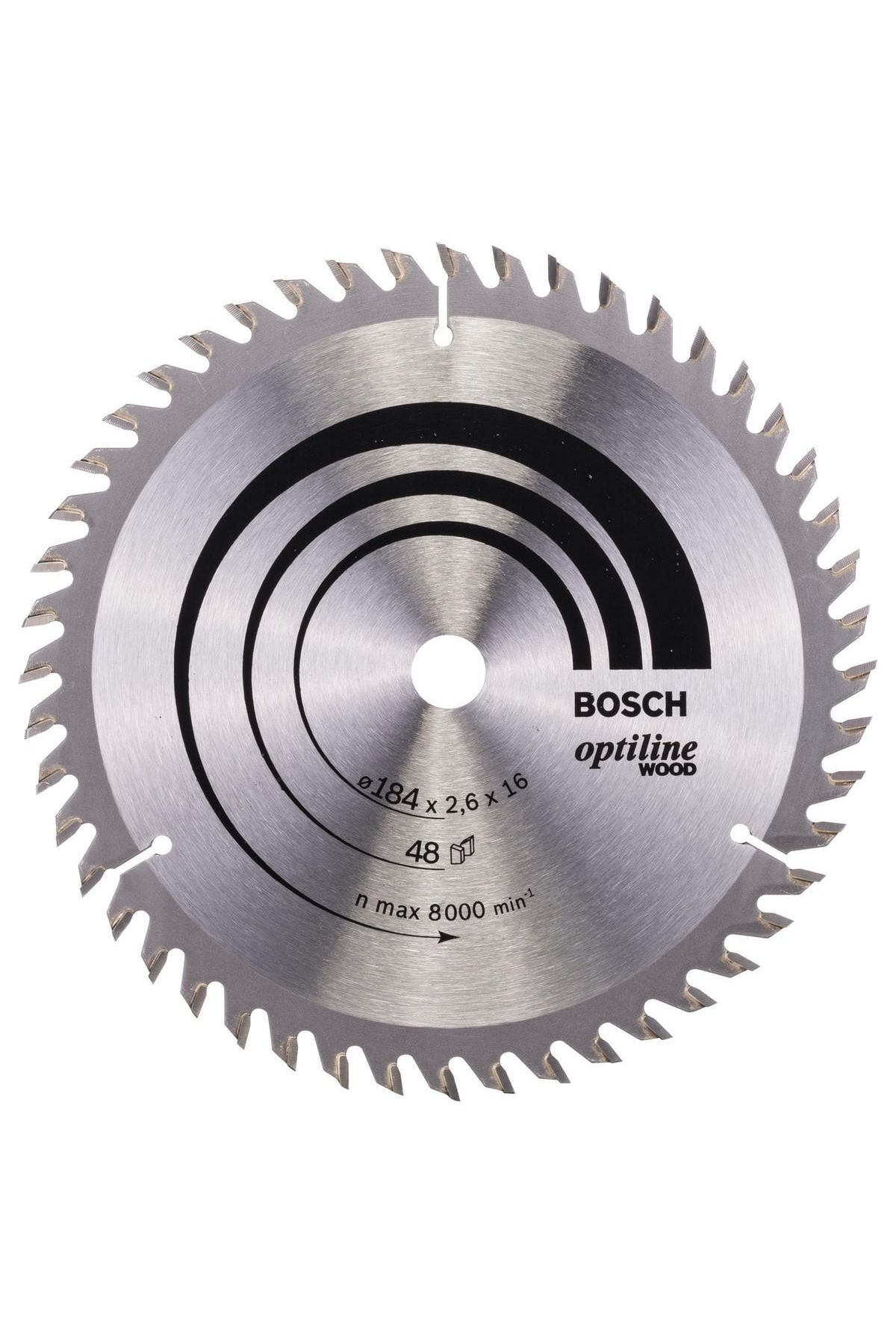 Bosch Optiline Wood Daire Testere Bıçağı (184 x 16 mm - 48 Diş) - 2608641181