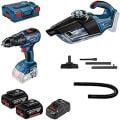 Bosch Professional Gsb 18V-50 Akülü Darbeli Delme Vidalama Makinesi + Gas 18V-1 Akülü Süpürge (18 V