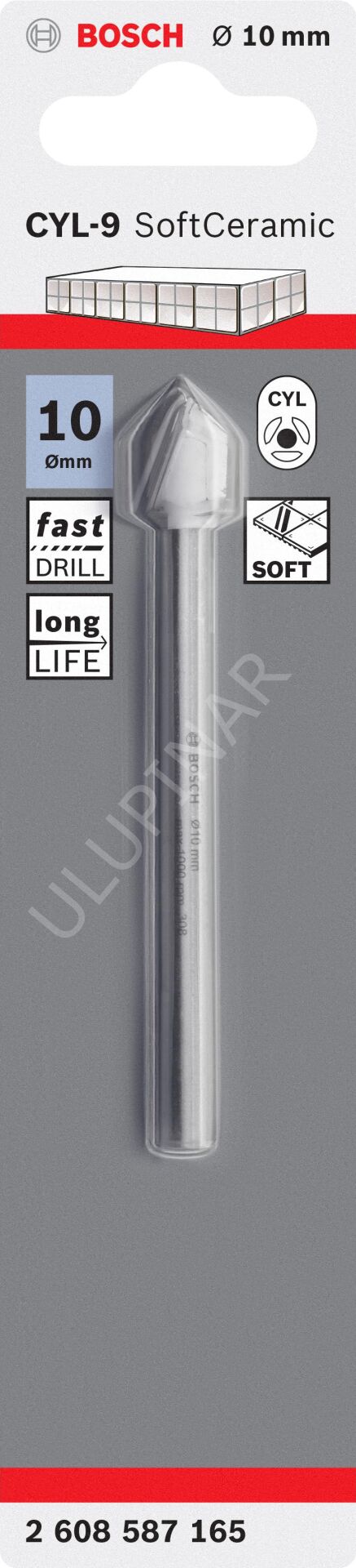 Bosch CYL-9 SoftCeramic Seramik Matkap Ucu (10 x 90 mm) - 2608587165