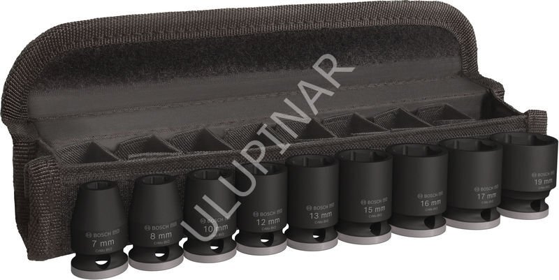 Bosch PRO 3/8'' Lokma Takımı (9 Parça - 7-19 mm) - 2608003036