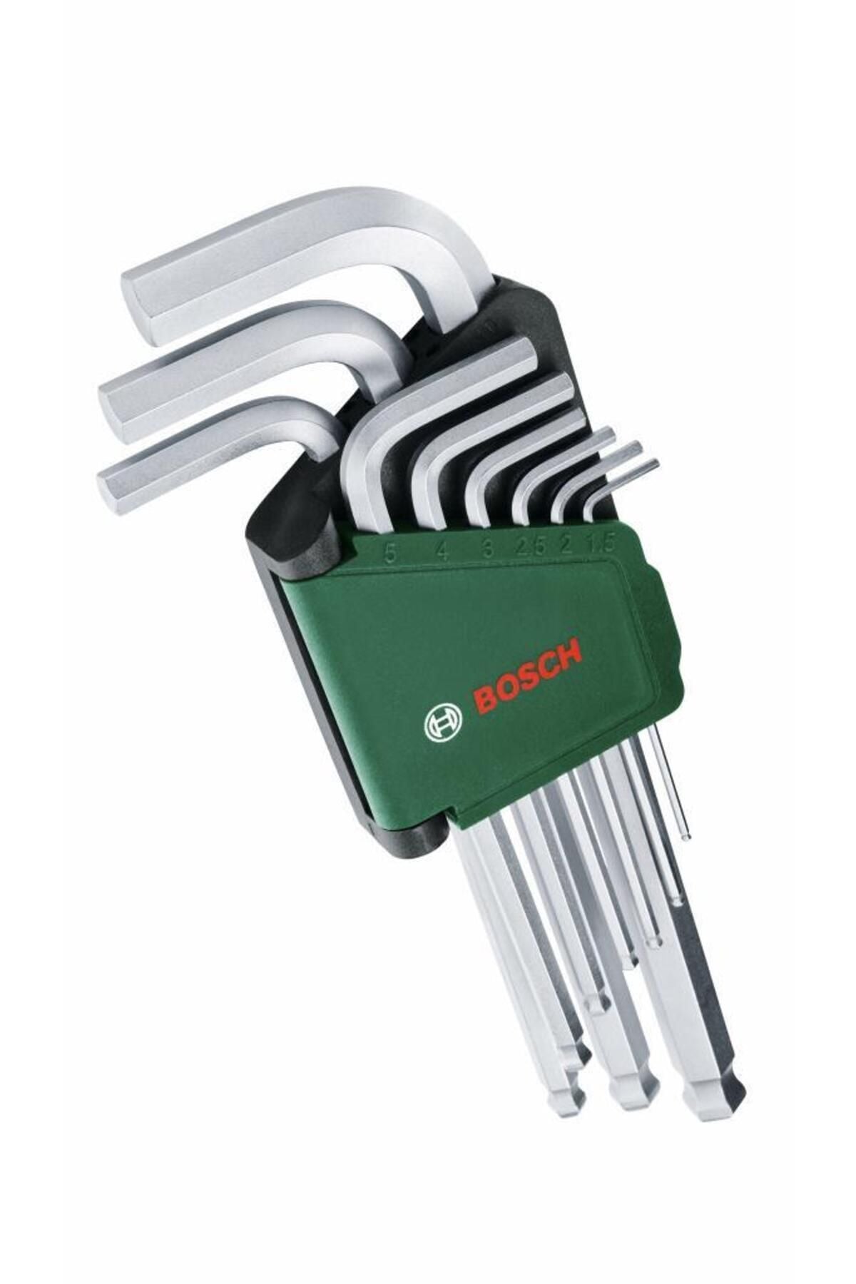 Bosch 9 Parça Alyan Anahtar Takımı (1.5 - 10 mm Ölçü Aralığı) - 1600A02BX9