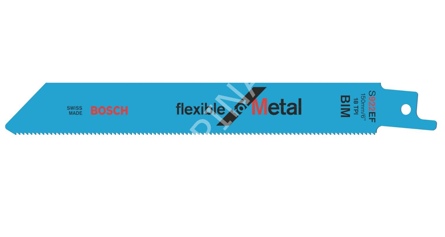 Bosch S 922 EF Flexible for Metal Panter Testere Bıçağı (25'li Paket) - 2608657551