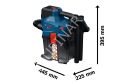 Bosch GAS 18V-6LS Akülü El Süpürgesi (1 x 5.0 Ah Akü / GAL 18V-40 / 0.7 Litre) - 06019K2100-SET