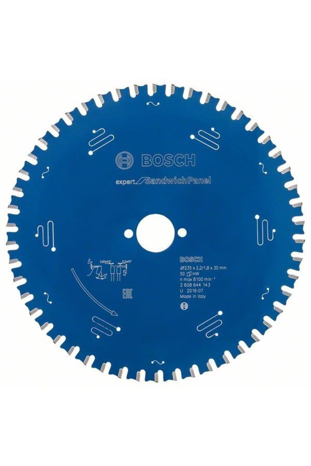 Bosch Expert for Sandwich Panel Daire Testere Bıçağı (235 x 30 mm - 50 Diş) - 2608644143