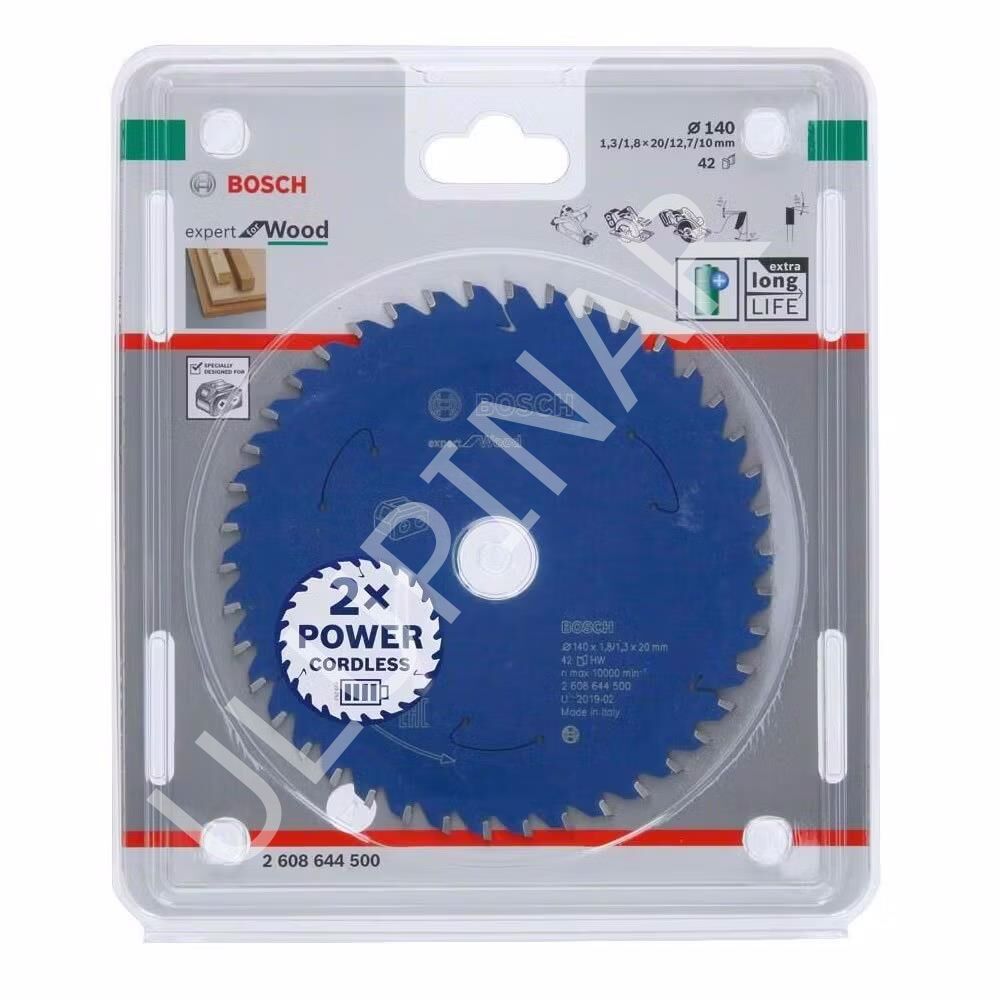 Bosch Expert for Wood Daire Testere Bıçağı (140 mm Çap - 20 mm Göbek Çapı - 42 Diş - Temiz Kesim Profili - Microteq Diş Teknolojisi) - 2608644500