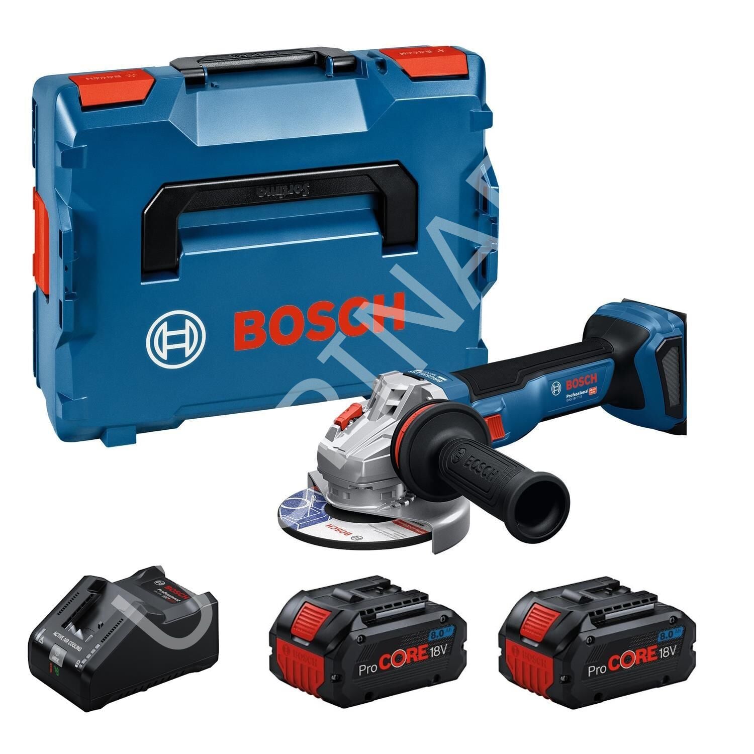 Bosch GWS 18V-11 2x8.0Ah Procore Çift Akülü Taşlama
