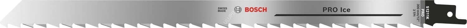 Bosch S 1211 K Panter Testere Bıçağı (300 mm Uzunluk - 100 Adet Paket - Buz ve Kemik Kesimi - Paslanmaz Çelik - Gıda Uyumluluğu) - 2608659253