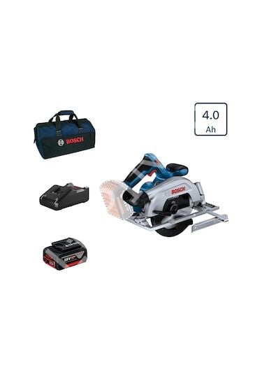 Bosch GKS 185-LI Daire Testere Makinesi (1x4.0 Ah - Bez Çanta - GAL 18V-40 Şarj Aleti) - 06016C1221-SET