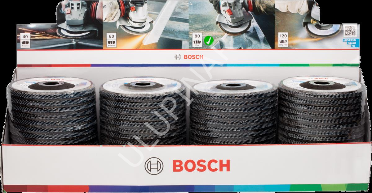 Bosch X451 Flap Disk Zımpara (115 mm Çap - 80 Kum - 60 Adet Paket) - 2608626125