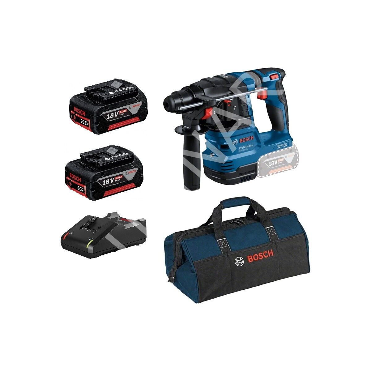 Professional Gbh 18V-22 2x4 Ah Çift Akülü Kırıcı Delici + Çanta Hediyeli