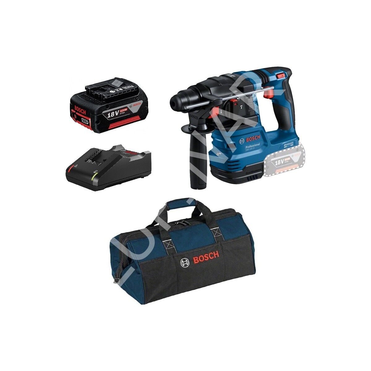Professional Gbh 18V-22 4 Ah Tek Akülü Kırıcı Delici + Çanta Hediyeli