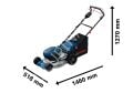 Bosch GRA 18V-2-46 SP Akülü Çim Biçme Makinesi (18V - 46 cm Kesme Genişliği - Şanzımanlı/Kendi Yürür Özelliği - Kömürsüz Motor - Solo/Aküsüz) - 06008C8200