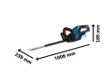 Bosch GHE 18V-50 Akülü Çit Kesme Makinesi (18V - 50 cm - Solo/Aküsüz) - 06008C9500