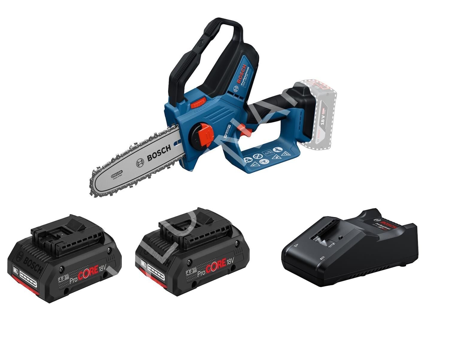 GKE 18V-20 Zincirli Ağaç Kesme 2x4.0Ah Procore Çift Akülü