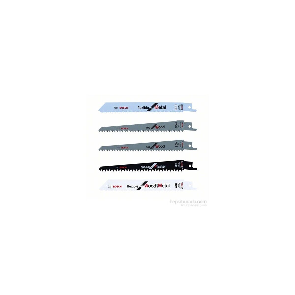 Bosch KEO Ahşap Kesme Panter Testere Bıçak Seti (5 Parça) - F016800307