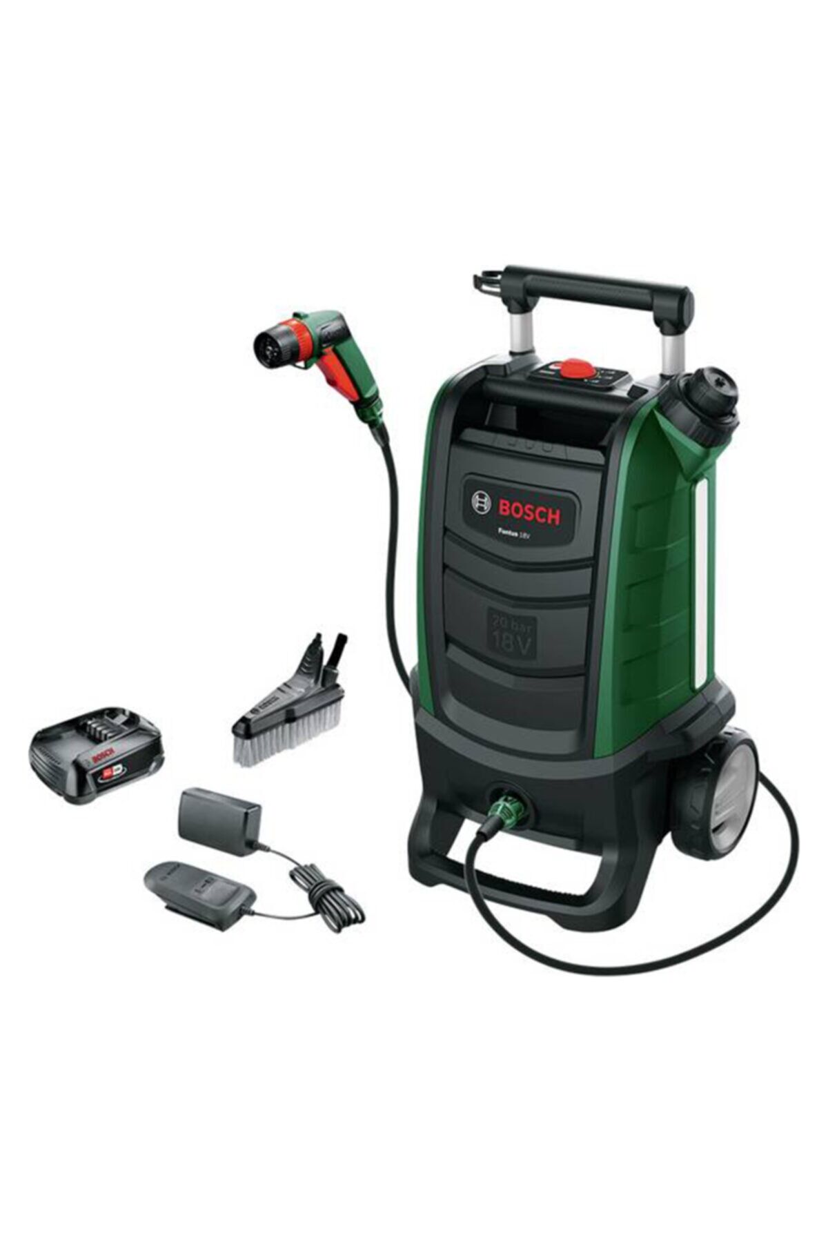 Bosch Fontus Gen 2 Akülü Basınçlı Yıkama Makinesi (18V 2.5Ah - 15 Litre Su Deposu) - 06008B6101