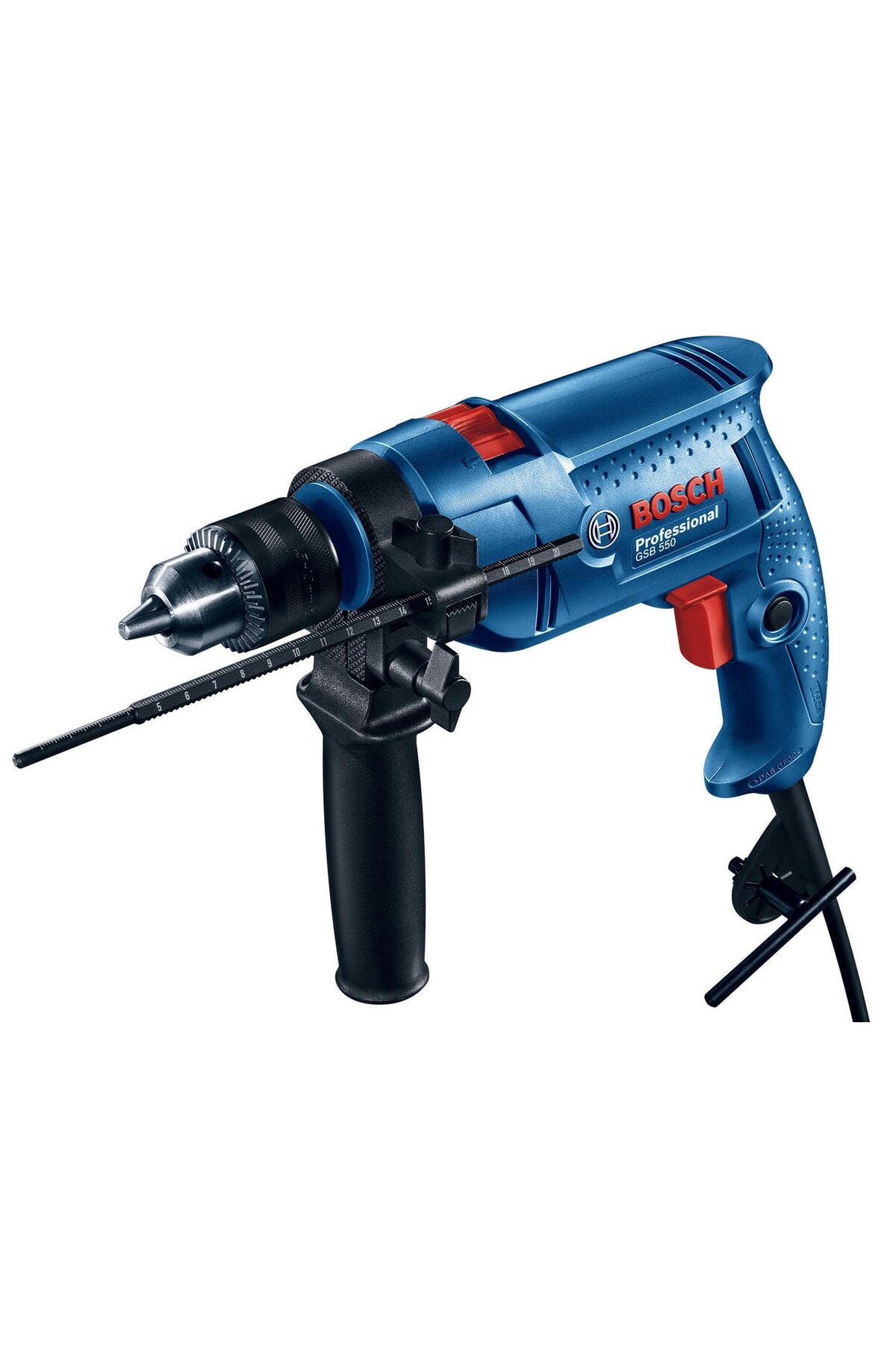 Bosch GSB 550 Darbeli Matkap (550W - 13 mm Anahtarlı Mandren / Değişken Hız Ayarlı) - 06011A1023