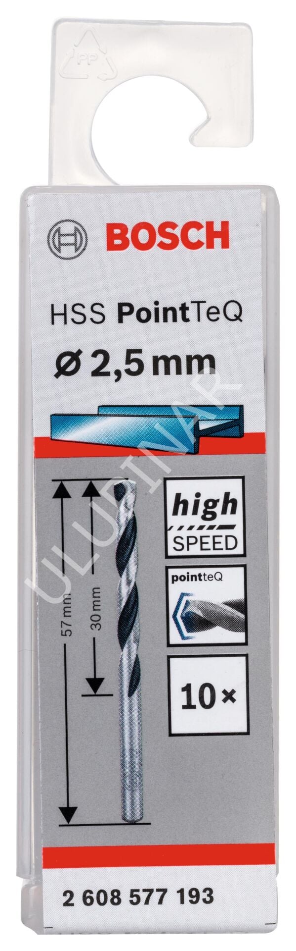 Bosch HSSPointTeQ Metal Matkap Ucu 2.5 mm 10''lu