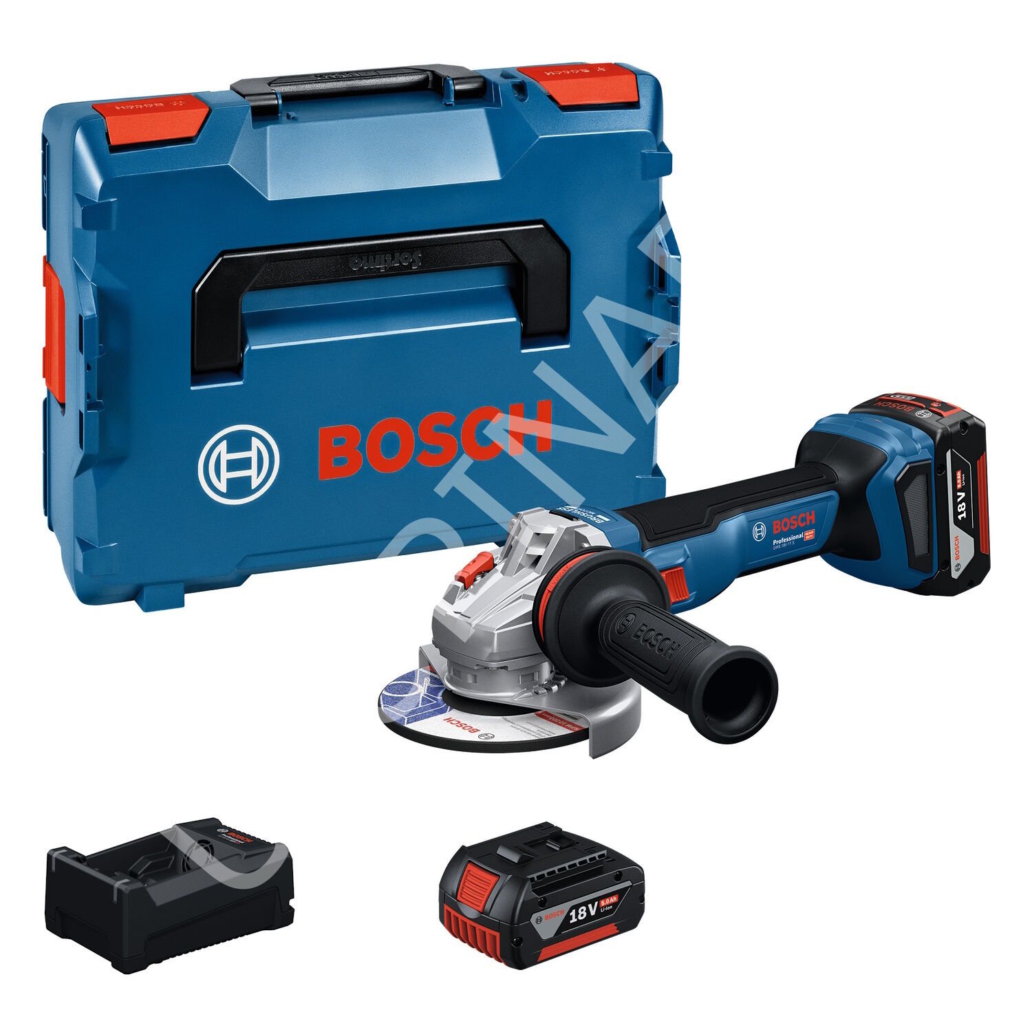 Bosch GWS 18V-11 2x5.0Ah Çift Akülü Taşlama