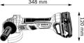 Bosch GWS 180-Lİ 2x5.0Ah-125 mm Akülü Taşlama