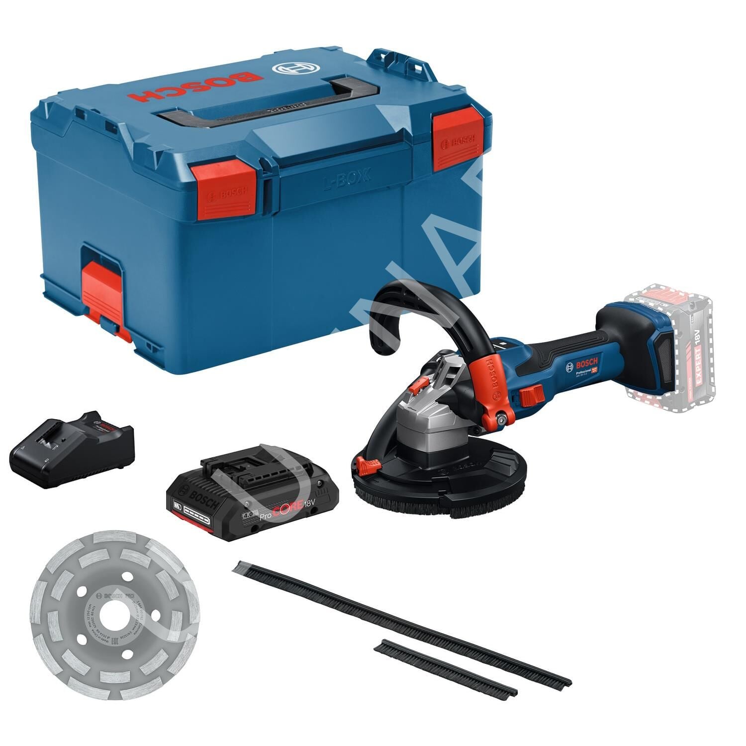 Bosch GBR 18V-15 S 125 mm 1x4.0Ah Procore Tek Akülü Taşlama