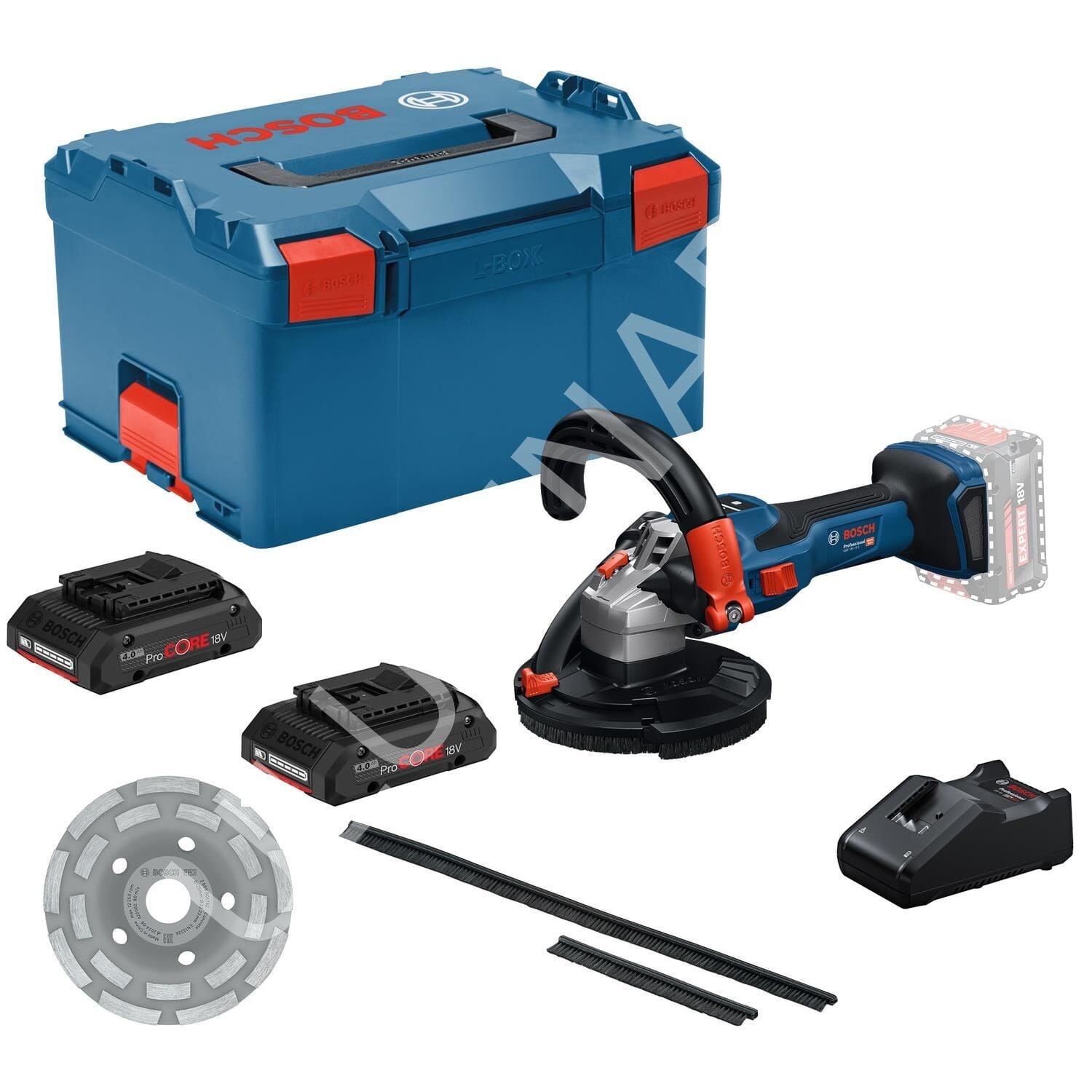 Bosch GBR 18V-15 S 125 mm 2x4.0Ah Procore Çift Akülü Taşlama