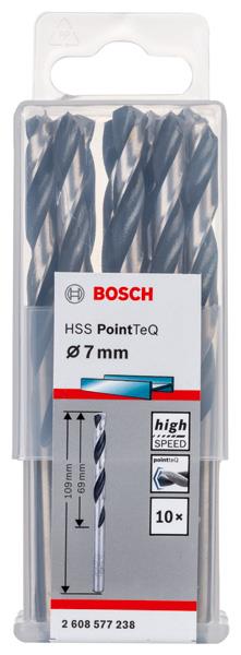 Bosch HSSPointTeQ Metal Matkap Ucu 7.0 mm 10''lu