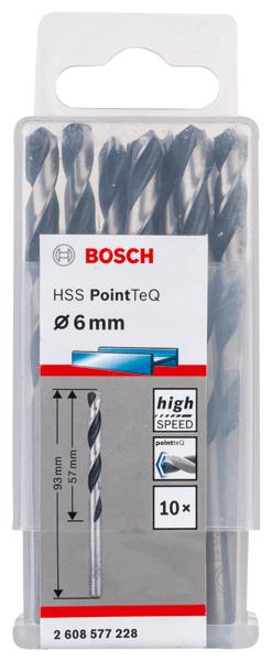 Bosch HSSPointTeQ Metal Matkap Ucu 6.0 mm 10''lu
