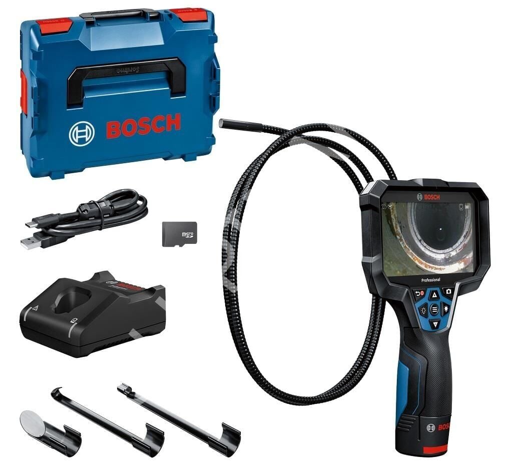 Bosch GIC 12V-5-27 C Akülü Denetim Kamerası (12V 2.0 Ah Akü ve Şarj Cihazı / Yüksek Çözünürlüklü Ekran) - 0601241401