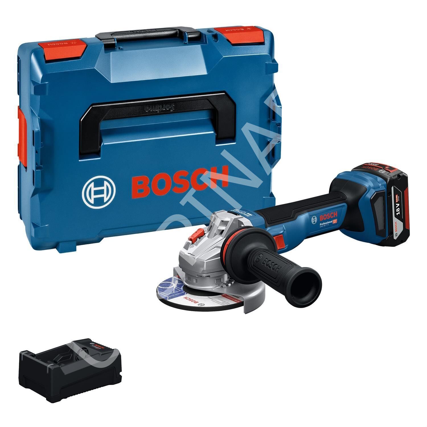 Bosch GWS 18V-11 Akülü Avuç Taşlama Seti (1x5.0 Ah) - 06019N4101-SET