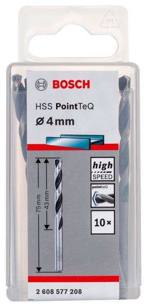 Bosch HSSPointTeQ Metal Matkap Ucu 4.0 mm 10''lu