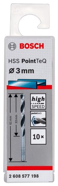 Bosch HSSPointTeQ Metal Matkap Ucu 3,0 mm 10''lu