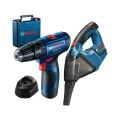 Professional GSB 120-LI 2Ah Çift Akülü Darbeli Delme/Vidalama + GAS 12V Süpürge (SOLO) - 0615990M45