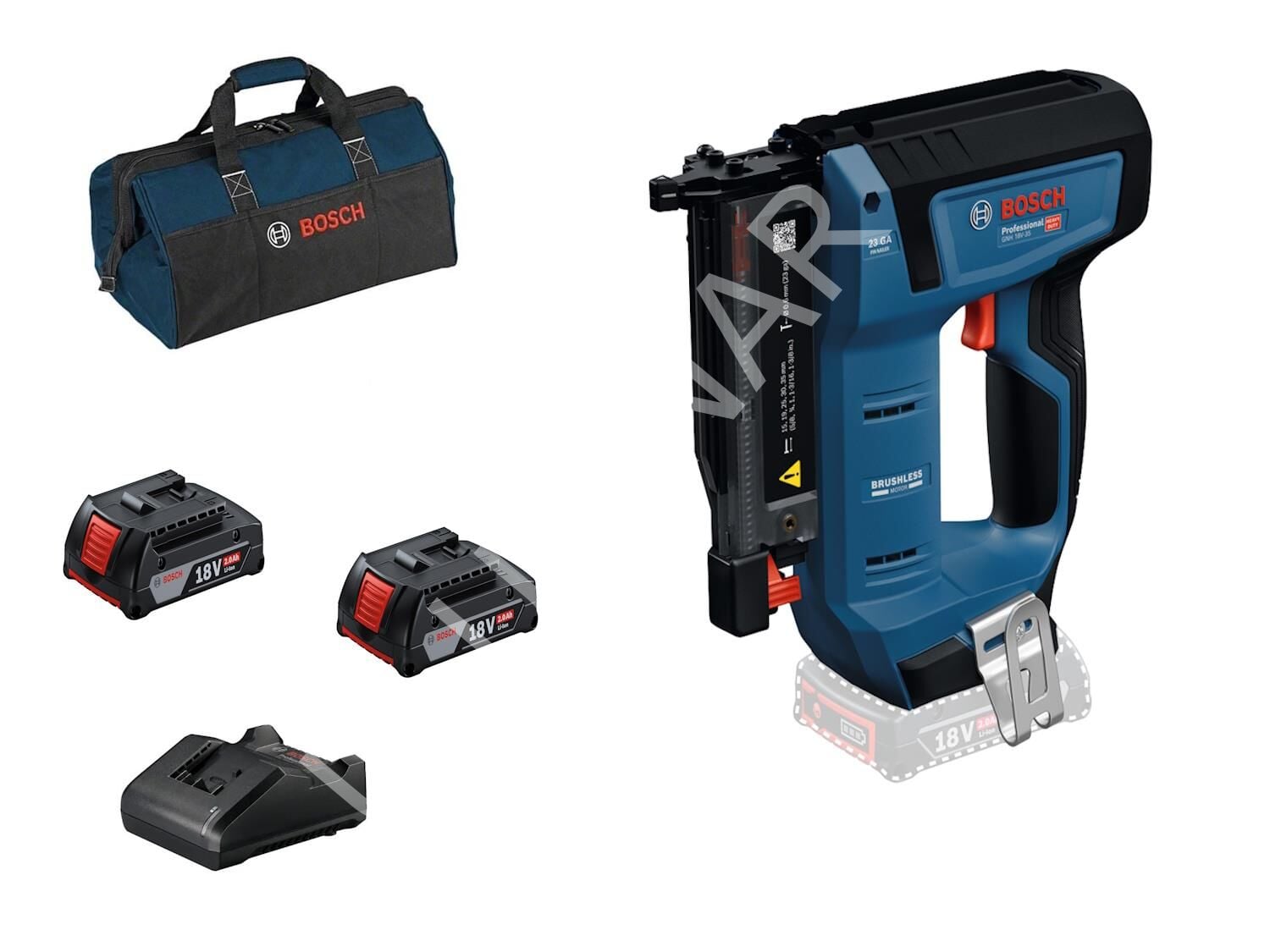 Bosch GNH 18V-35 2x2.0Ah Çift Akülü Ahşapta Çivi Çakma