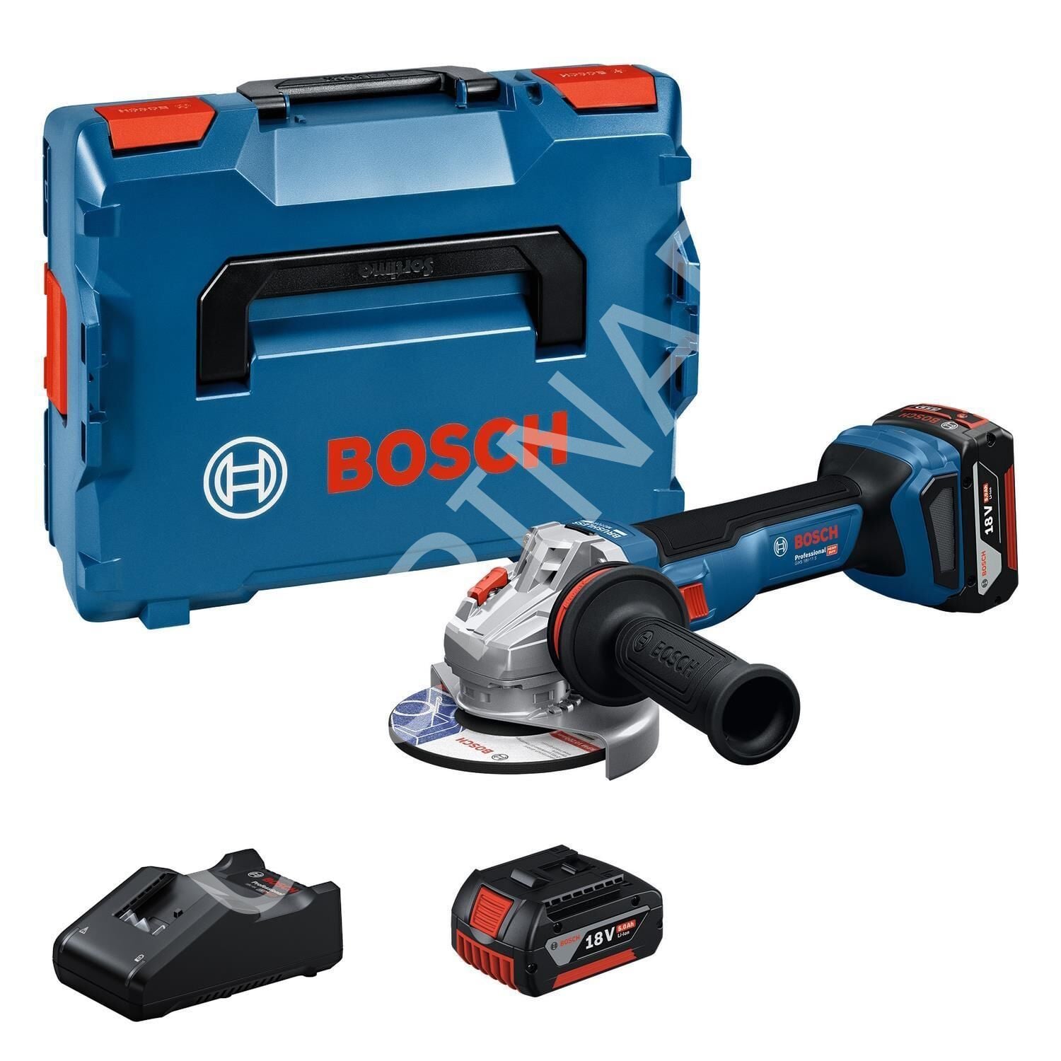 Bosch GWS 180 2x5.0Ah Çift Akülü Taşlama Makinası