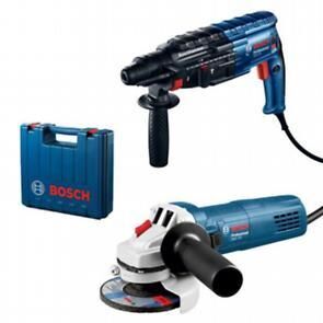 Bosch GBH 240 Kırıcı Delici + GWS 750-115 Avuç Taşlama Seti (790 W - 750 W / Karton Kutu) - 0615990N1W