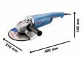 Bosch GWS 2200-230 P Büyük Taşlama Makinesi (2200 W - 230 mm) - 06018F4100