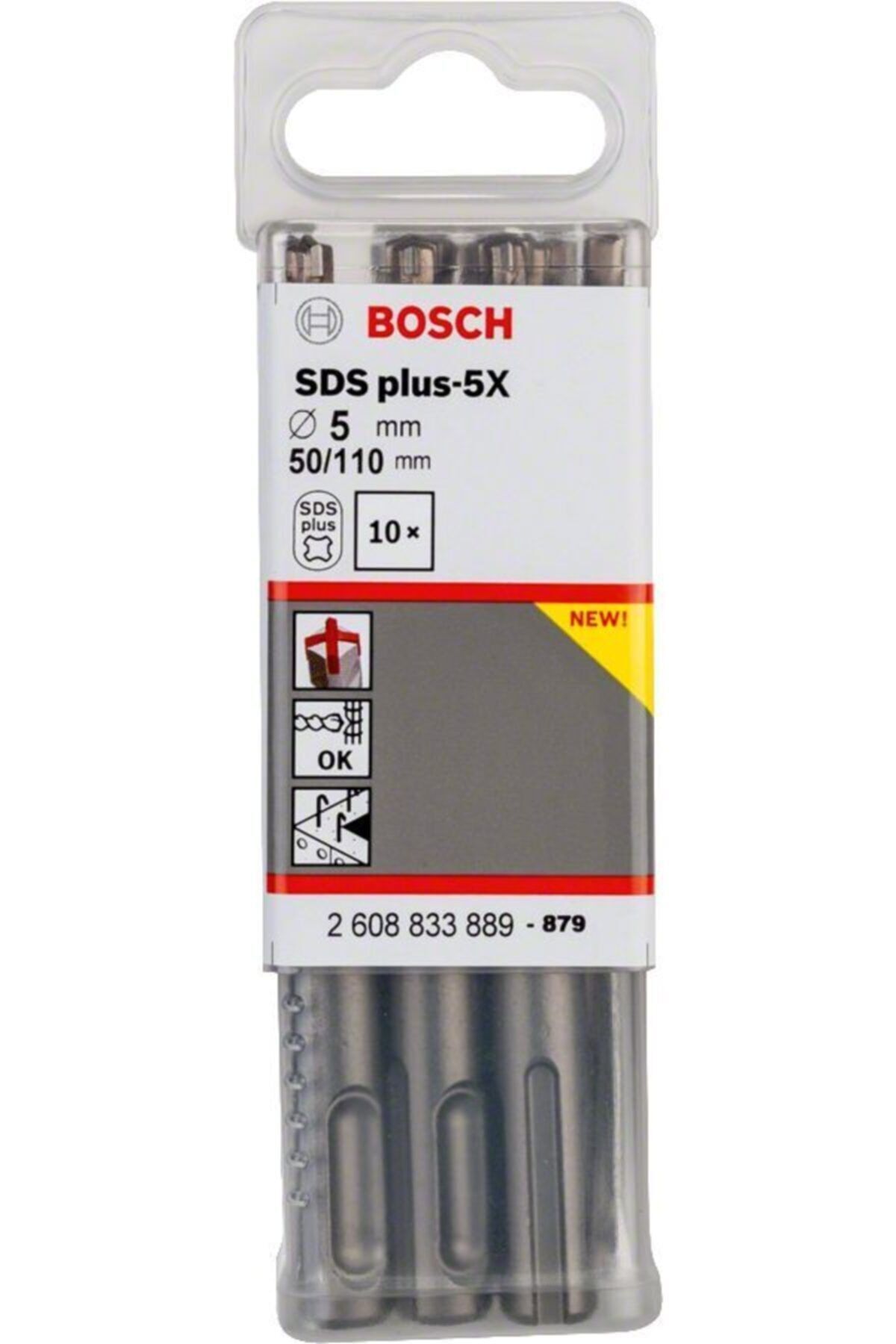 Bosch SDS Plus-5X 5*110 mm 10'lu Paket