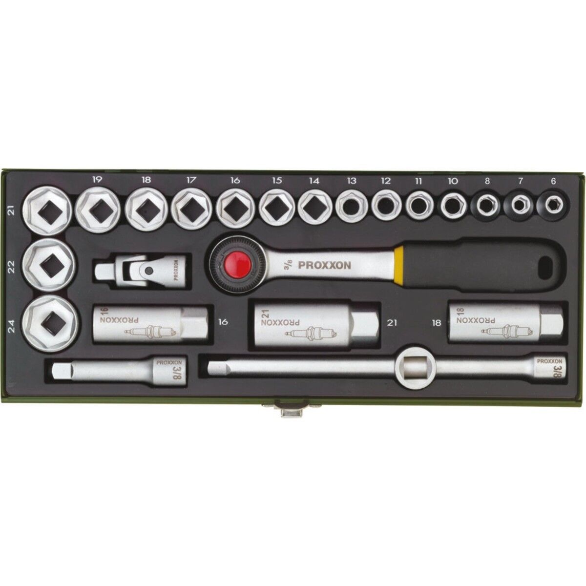 PROXON 3/8 CIRCIR KOLLU 24 PRÇ LOKMA TK- PROX23110