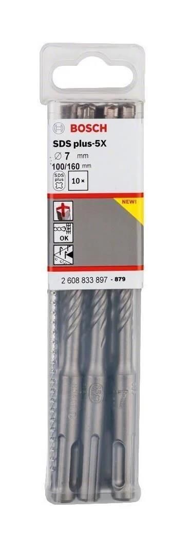 Bosch SDS Plus-5X Matkap Ucu 7x160 mm (10'lu Paket) - 2608833897