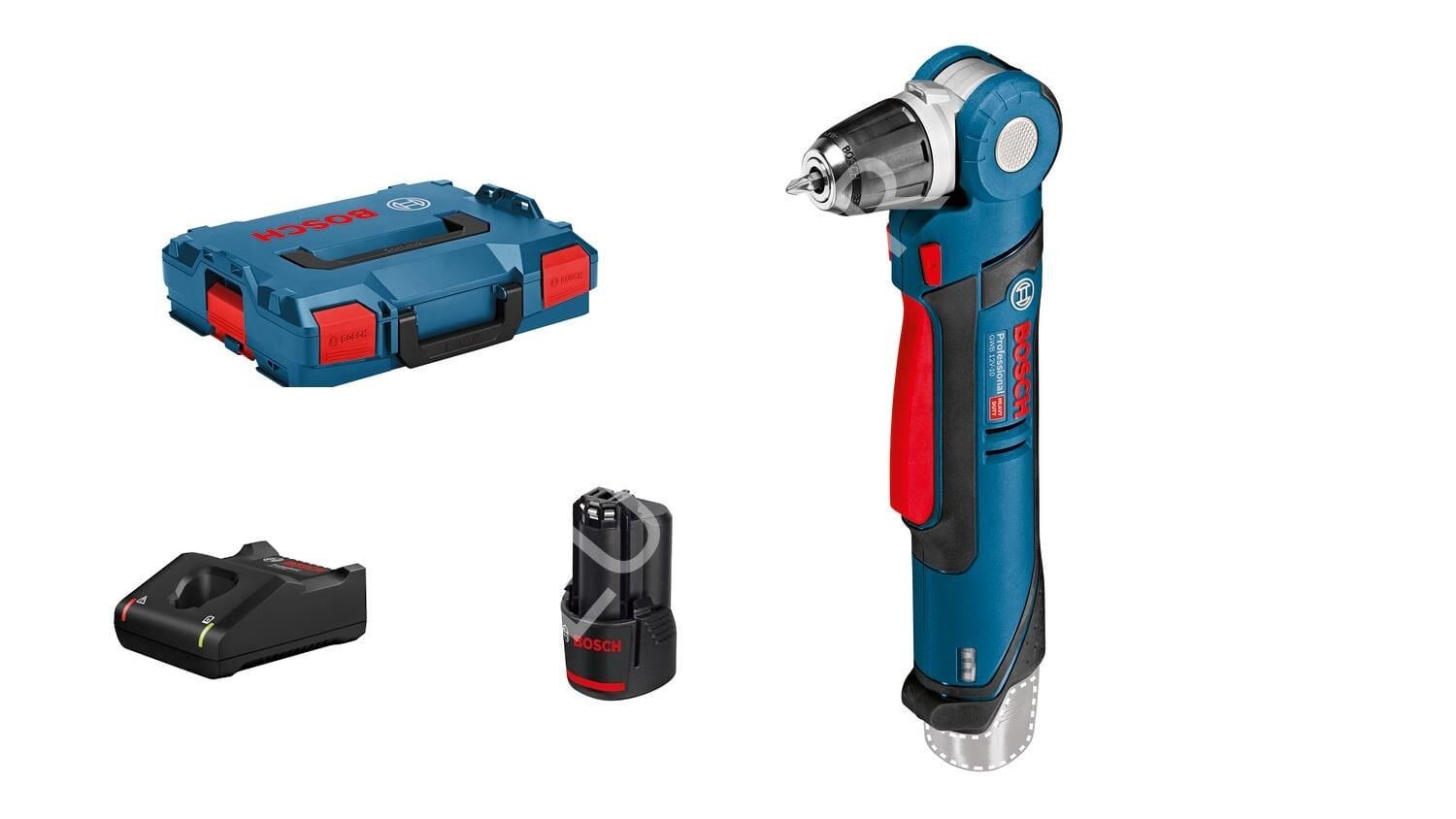 Bosch GWB 12V-10 Akülü Açılı Delme Vidalama Seti (1x3.0 Ah + L-BOXX 102) - 0601390909-SET